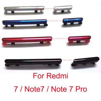 1 ชุดสําหรับ Xiaomi Redmi 7 Note 7 Pro 7pro ปุ่มปรับระดับเสียงปุ่มด้านข้างปุ่มเปิดปิดสวิตช์ปุ่มด้านข้างชุดปุ่มด้านข้างสําหรับ Redmi note 7