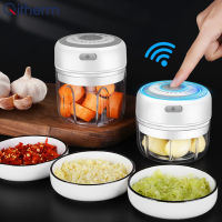 2021Electric Kitchen Chopper Garlic Masher Meat Grinder Mini Food Garlic Vegetable Chopper Crusher Rechargeable Food Processor