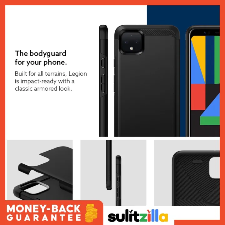 Caseology Legion for Google Pixel 4 Phone Case Matte Black