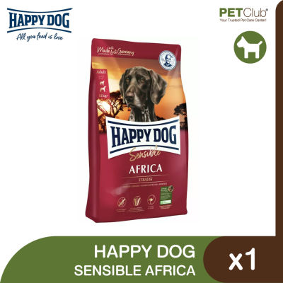 [PETClub] Happy Dog Sensible Africa - อาหารสุนัขพันธุ์ใหญ่ สูตรสำหรับสุนัขที่แพ้อาหาร 2 ขนาด [1kg. 4kg.]