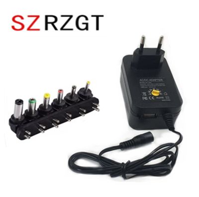 3V 4.5V 5V 6V 7.5V 9V 12V 2A 2.5A AC/DC Adapter Adjustable Power Supply Universal Adaptor Charger for LED Light Bulb Strip CCTV Cables Converters