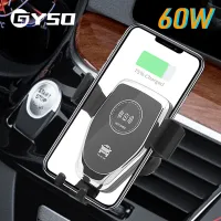 60W Fast Car Wireless Charger For iPhone 13 14 12 11 Pro For Samsung Galaxy S21 S21 FE S22 S22 Ultra Charging Phone Car Holder