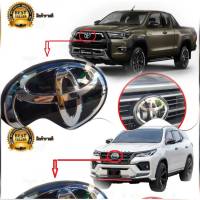 โลโก้ toyota สีดำแก้ว REVO หรือ new fortuner ปี 2015-2023/ขนาด 13 x 19 cm จบในร้านเดียว**จัดส่งไว