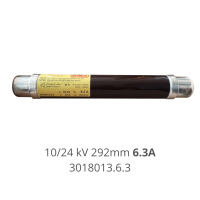 HV fuse 10/24 kV 292mm 6.3A SIBA ฟิวส์แรงดันสูง High Voltage Fuse 3018013.6.3 Made in Germany