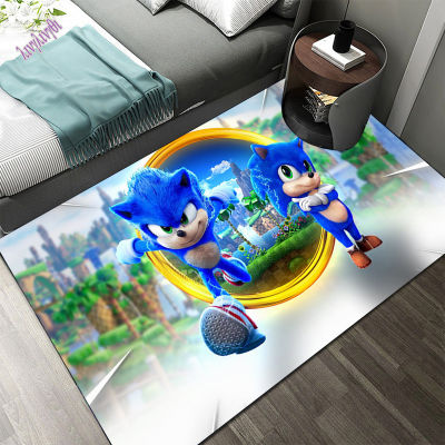 Anime Sonic Printed Creativity Pattern Non-slip Rug Baby Play Crawl Floor Yoga Mat Living Room Car Decoration Car Tapestry