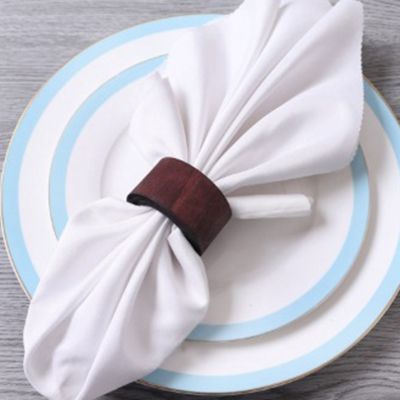 12Pcs Craft Wooden Napkin Ring for Weddings Party Dinner or Every Day Use Decoration Napkin Ring for Hotel Dining Gift