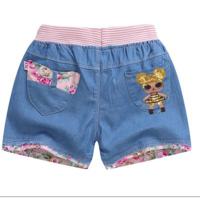 3-10Years Girls Jeans Short Pants Baby Thin
