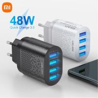 [3C electronic digital] Xiaomi US EU 4เครื่องชาร์จ USB 3.0ชาร์จเร็วสำหรับอะแดปเตอร์โทรศัพท์สำหรับ IPhone XR Huawei แท็บเล็ตที่ชาร์จมือถือแบบพกพาชาร์จเร็ว