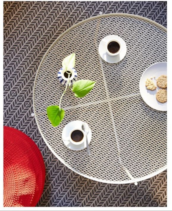 krokholmen-coffee-table-outdoor-beige-73-cm-ครูคโฮลเมน-โต๊ะกลาง-กลางแจ้ง-เบจ-73-ซม