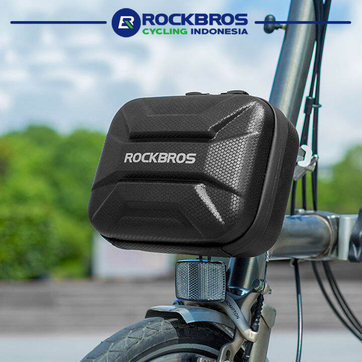 Rockbros B Tas Stang Depan Sepeda Bike Hard Shell Hanging Panniers Lazada Indonesia