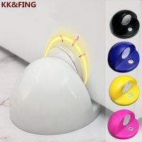 KK&amp;FING New Door Suction Strong Magnetic Plastic Punch-free Door Stopper Magnetic Suction Multicolor Door Stop Turtle Top Decorative Door Stops