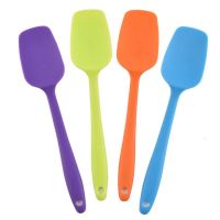 Heat Resistant Spoons Silicone Silicone Spoon Scraper Spatula - 21cm Heat Resistant - Aliexpress