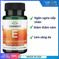 Viên uống chống nám tàn nhan Swanson Vitamin E 400 IU 60 Viên thumbnail