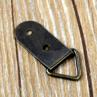 10Pcs Triangle D Ring Shape Tone Hook Frame Bronze Photo Mount Hanger Wall Picture Hanging Tools