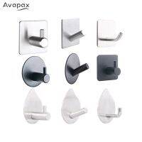 Avapax Coat Hook Black Robe Hook Wall Hook Towel Hook Rustproof Hook Hanger Kitchen Bathroom Hardware