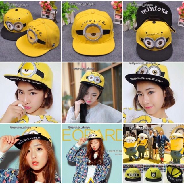 cap-minions-stinko-หมวกมินเนี่ยน-หมวกแฟชั่น-hat-หมวกฮิปฮอป-หมวกการ์ตูน-หมวกเบสบอล-hiphop-หมวกเกาหลี-หมวกแก็ป-ราคาถูก