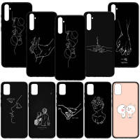 อ่อนนุ่ม ปก เคสโทรศัพท์ C170 GD28 Black  white couple Line art Love ซิลิโคน Coque หรับ OPPO A17 A12 A15 A16 A3S A5 A9 A7 A5S A59 F1S A83 A1 A92 A72 A52 A7X A54 A15S A16S A56 A55 F5 F7 F9 F11 Pro A94 A95 A39 A57 A53S A17K Phone Casing