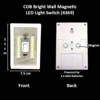 สวิตช์ไฟ LED แม่เหล็กติดผนังสว่าง (4369)