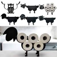 Cute Black Sheep Toilet Paper Roll Holder Novelty Free Standing or Wall Mounted Toilet Roll Tissue Paper Storage Stand Toilet Roll Holders