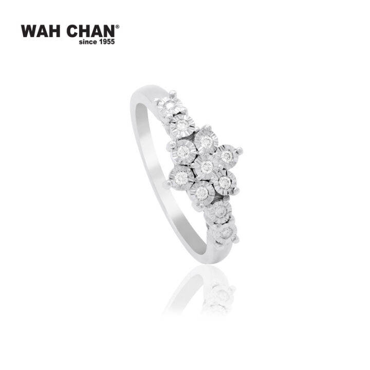 WAH CHAN White Gold Diamond Ring | Lazada