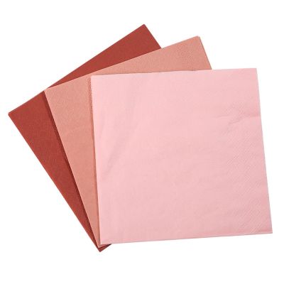 Parti Napkin Pink Color Wedding Decor Party Table Supplies Party Napkins Birthday Party Disposable Tableware Decoration