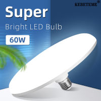 หลอดไฟ LED E27 KEBETEME 20-100W โคมไฟ LED หลอดไฟสีขาวเย็นสำหรับบ้านห้องครัวแสงอู่รถห้องนอน