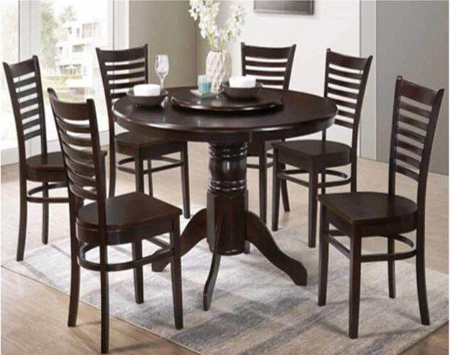 DFT ROUND DINING SET WITH LAZY SUSAN | Lazada PH