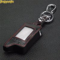 dfgvedvg Jingyuqin 5 Buttons Leather Key Cover Case For Tomahawk TZ9010 TZ9030 LCD Remote Only Tomahawk TZ 9010 Two Way Car Alarm