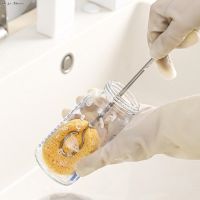 【hot】♙  1x Sponge clip Bottle Brushes Cup Scrubber Handle Wineglass Cleaner Replaceable Cleaning Tools