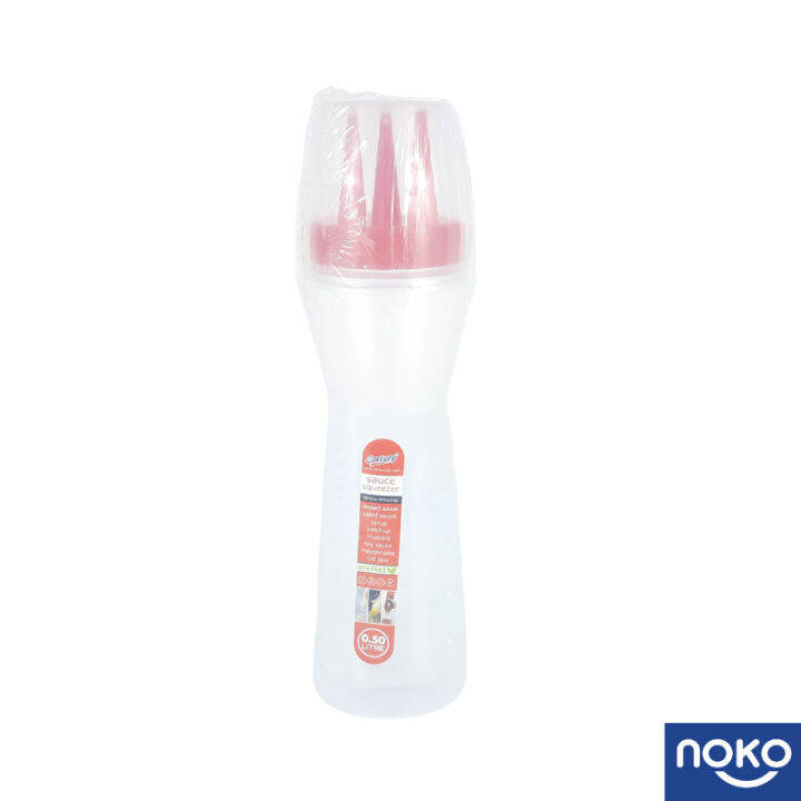 Multipurpose Sauce Bottle Squeezer with 3 Nozzle 500ml Lazada