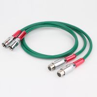 Pair 2328 Silver Copper mixed Balanced Audio XLR BALANCED ANALOGUE CABLE INTERCONNECT LEAD XLR MALE TO Female Audiohpile Cable