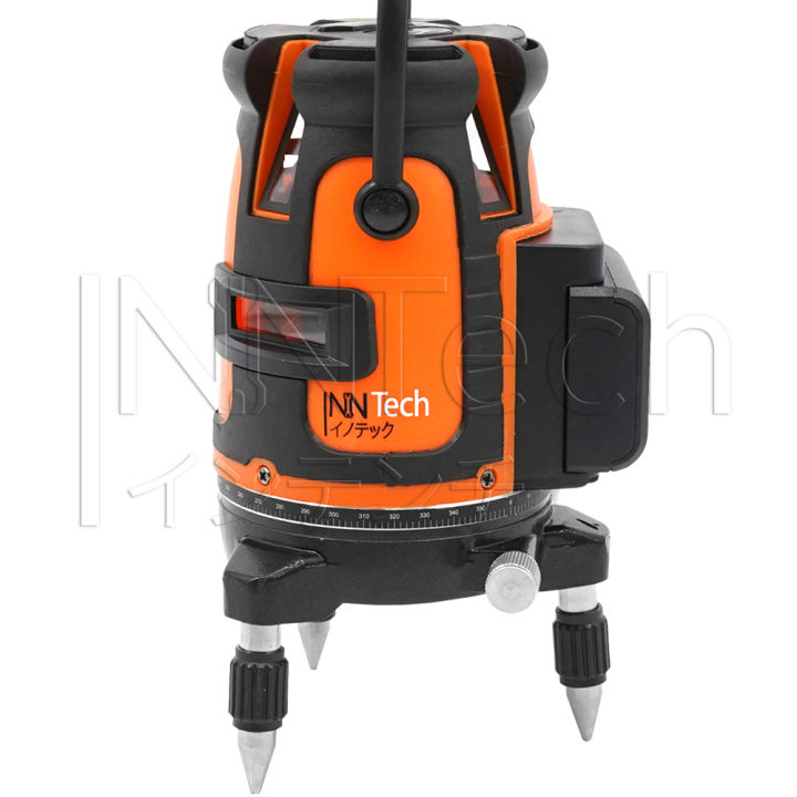 inntech-เครื่องวัดระดับเลเซอร์-รุ่นใหม่ล่าสุด-int-laser-red-ระดับน้ำเลเซอร์-5-เส้น-360-องศา-5-lines-red-laser-level-เลเซอร์-เลเซอร์วัดระดับ-วัดได้ทั้งกลางแจ้ง-ที่มืด-พร้อมกล่องเก็บอุปกรณ์-แถมฟรี-ขาตั้