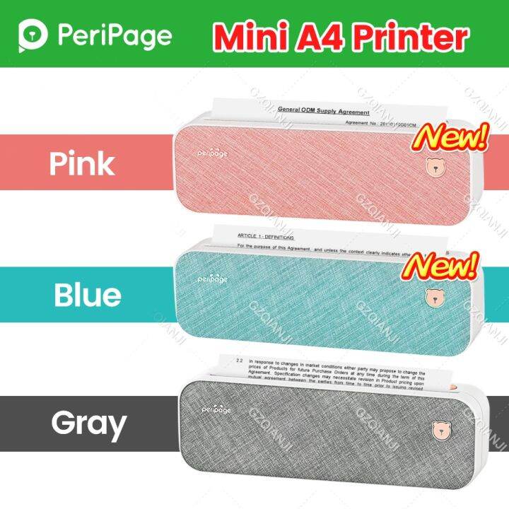 Peripage A4 Continuous Thermal Printer Wireless Printer PDF Webpage