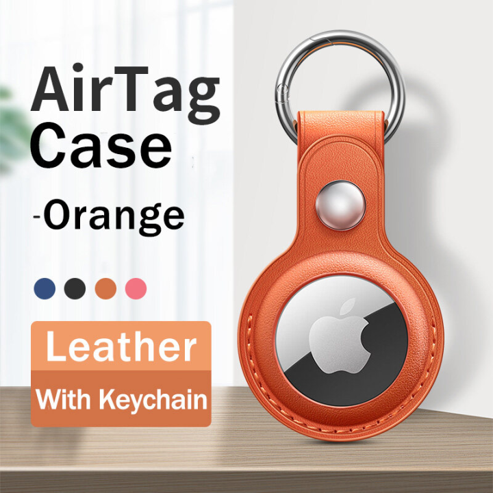 Best Buy: Apple AirTag Leather Key Ring Saddle Brown MX4M2ZM/A