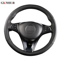 GKMHiR DArtificial Leather Hand Stitched Black Car Steering Wheel Cover for Mercedes Benz C200L E63 E300 E320 GLK GLC260 GLA