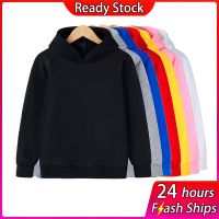 【customize】Classic Style Hoodies Sweatshirts Boys Girls Fashion Solid color Red Black Gray Pink Autumn Winter fleece Hip Hop Hoody kids nd Casual Tops