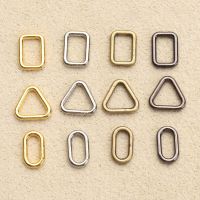 【cw】 20pcs 4 Colors Mini Ultra small Tri glide Newest Diy Dolls Bag Luggage Hardware Doll Bag Buckle Square/Triangle Buttons ！