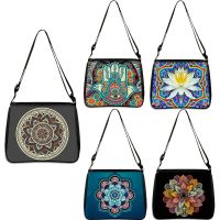 ZZOOI Mandala Flowerote Handbag Women Ethnic Traditional Shopping Bag Floral Print  Shoulder Bag  For Lady Traveling Messenger Bag