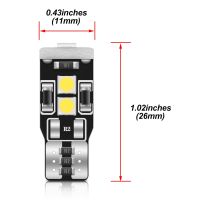 2ชิ้นไม่มีข้อผิดพลาดไฟ Led T10 W5W สำหรับจอดรถ12V ไฟข้างลิ่มรถ B8 Vw Passat 2015-Up