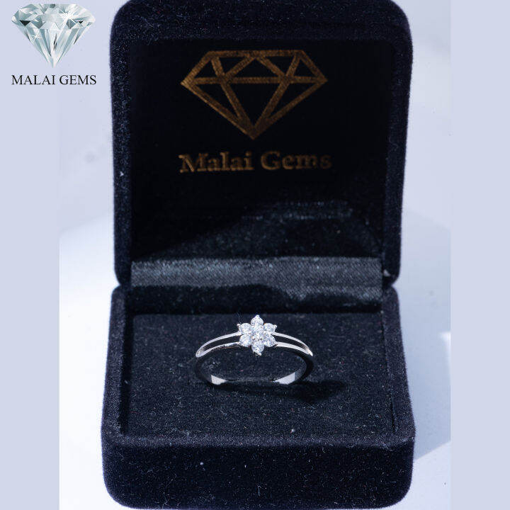 malai-gems-แหวนเพชร-เงินแท้-925-เคลือบทองคำขาว-ประดับเพชรสวิส-cz-รุ่น-291-rk0036-แถมกล่อง-แหวนเงินแท้-แหวนเงิน