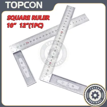 1Pc Metal Rulers 6/8/12/16/20inch Stainless Steel Rulers with High