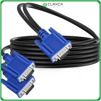 CLMXCA โปรเจ็คเตอร์ 1080P การทำสำเนาหน้าจอ สายแยก VGA สายวิดีโอ อะแดปเตอร์ Y จอภาพแบบคู่