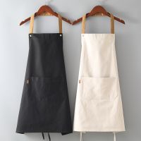 Home Cotton Apron Kitchen Custom Logo Waterproof And Oil-proof Cute Japanese Korean Womens Fashion Work Clothes Aprons