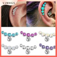 VJMHGS 1Pcs ผู้หญิง คริสตัล เจมส์ โอปอล 16G ต่างหูสตั๊ด กระดูกอ่อน Helix Tragus เจาะหู เครื่องประดับร่างกาย