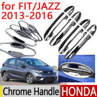 For Honda FIT JAZZ 2013 - 2016 Essories Chrome Door Handle 2014 2015 Luxury No Rust Car Covers Stickers Car Styling