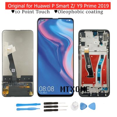 สำหรับ Huawei P Smart Z/ Y9สัมผัสหน้าจอ Lcd สำคัญหน้าจอดิจิตอลจอแอลซีดี Huawei สัมผัสหน้าจอ Lcd หน้าจอทัชสกรีนอะไหล่ซ่อม