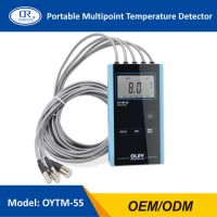 RINGDER OYTM-5S Portable Multipoint Temperature Detector Universal Temperature Measure Instrument Tool 5 high precision Sensor