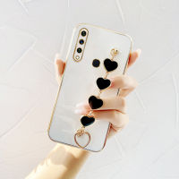 เคสแบรัก Braclet สำหรับ Huawei Y6P Y7 Y6 Pro Y7 Prime Y7A P Smart Enjoy 9E 9 20 SE Honor Play 8A ฝาครอบโซ่พันข้อมือรวมทั้งหมดป้องกันเลนส์กล้องถ่ายรูป TPU นุ่มเคสกันกระแทกมือถือโทรศัพท์มือถือ