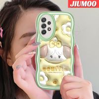 JIUMOO เคสปลอกสำหรับ Samsung Galaxy A52s 5G A52 4G A52 5G เคสลายการ์ตูน3D แกะลายทางดั้งเดิมสีสันสดใสเคสโปร่งใสกันกระแทกซิลิโคนนิ่มป้องกันเลนส์กล้องเคสโทรศัพท์แบบใส