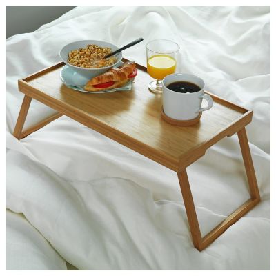 🔥พร้อมส่งภายใน 24 ชั่วโมง🔥 IKEA RESGODS เรียสกูดส์ ถาดวางอาหารบนเตียง ถาดไม้ไผ่ ถาดวางอาหาร โต๊ะ พับ โต๊ะ ญี่ปุ่น